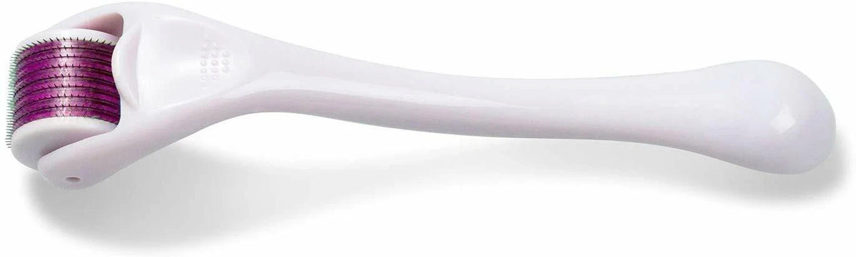 Titanium Microneedle Face Roller 0.25mm for Skin Rejuvenation & Hair Beard Care
