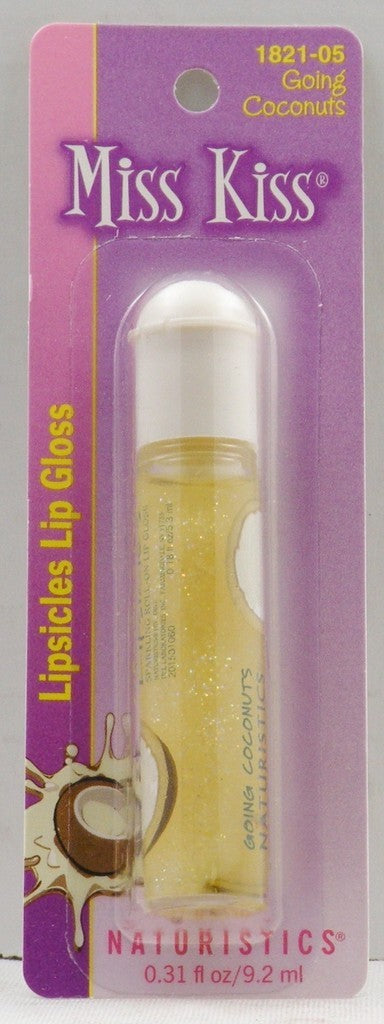 Lip Gloss with Sparkling Shine - Going Coconuts, 12 Pieces