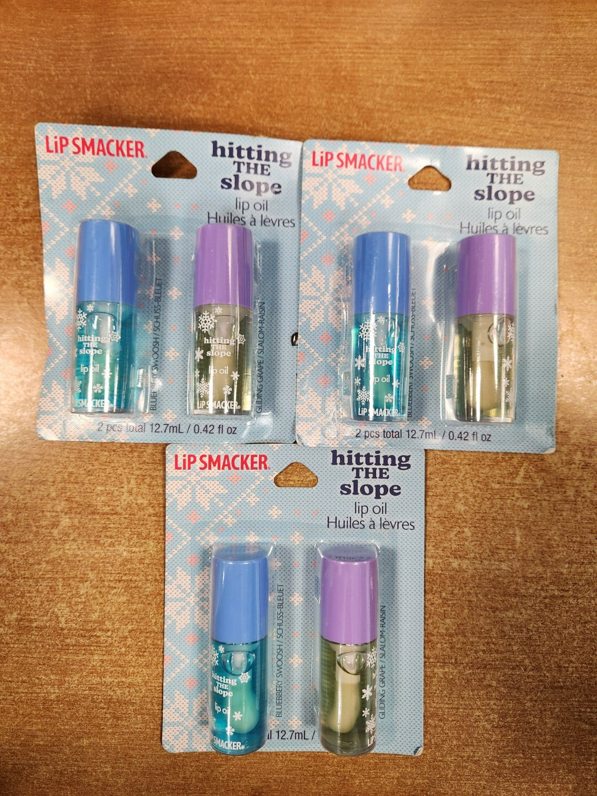 Lip Smacker Lip Oil Set - Blueberry & Grape Nourishing Lip Gloss