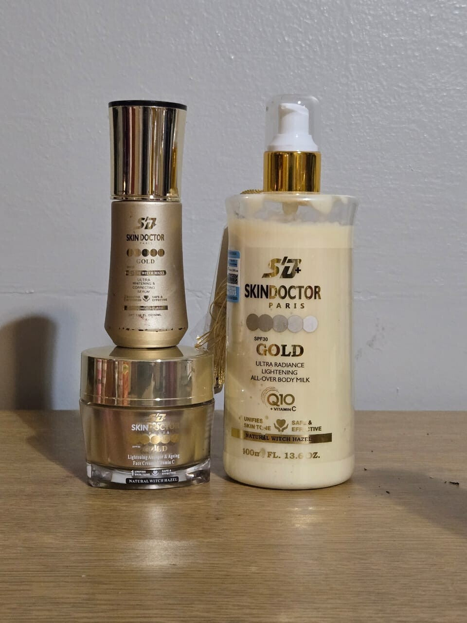 Whitening Face Lotion Serum - Skin Doctor Gold Face Cream for Brightening