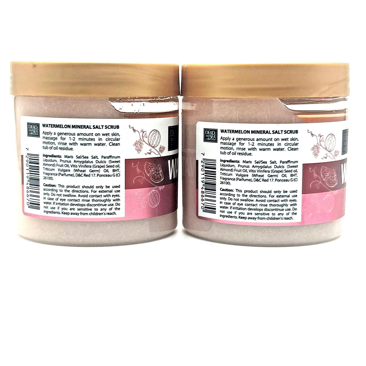 Dead Sea Collection Watermelon Exfoliating Mineral Salt Scrub, 2-Pack