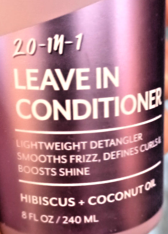 20-in-1 Leave-In Conditioner with Hibiscus & Coconut Oil - 8 oz Hair Care