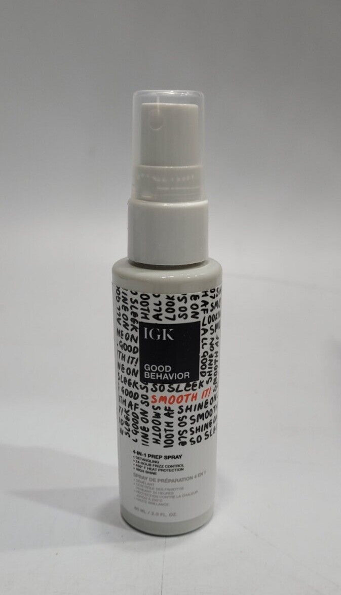 iGK Good Behavior 4-in-1 Hair Styling Prep Spray 2 oz - Heat Protectant & Shine
