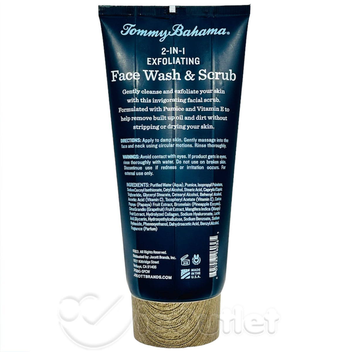 NEW & SEALED Tommy Bahama 2-in-1 Exfoliating Face Wash Scrub 6 oz -