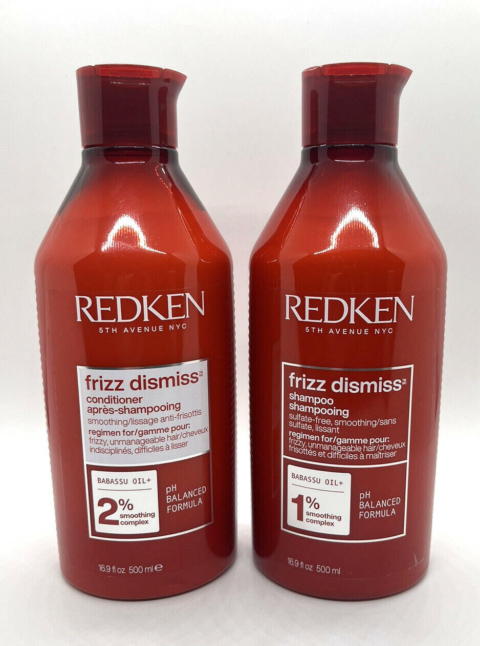 Redken Frizz Dismiss Shampoo & Conditioner Duo 16.9 oz Anti-Frizz Hair Care Set