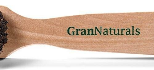 Men's Boar Bristle Hair Brush - Natural Wooden Wave Styling Comb
