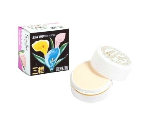 San-Ing Face Pearl Cream 0.3 OZ - Authentic Skincare Moisturizer, Pack of 6