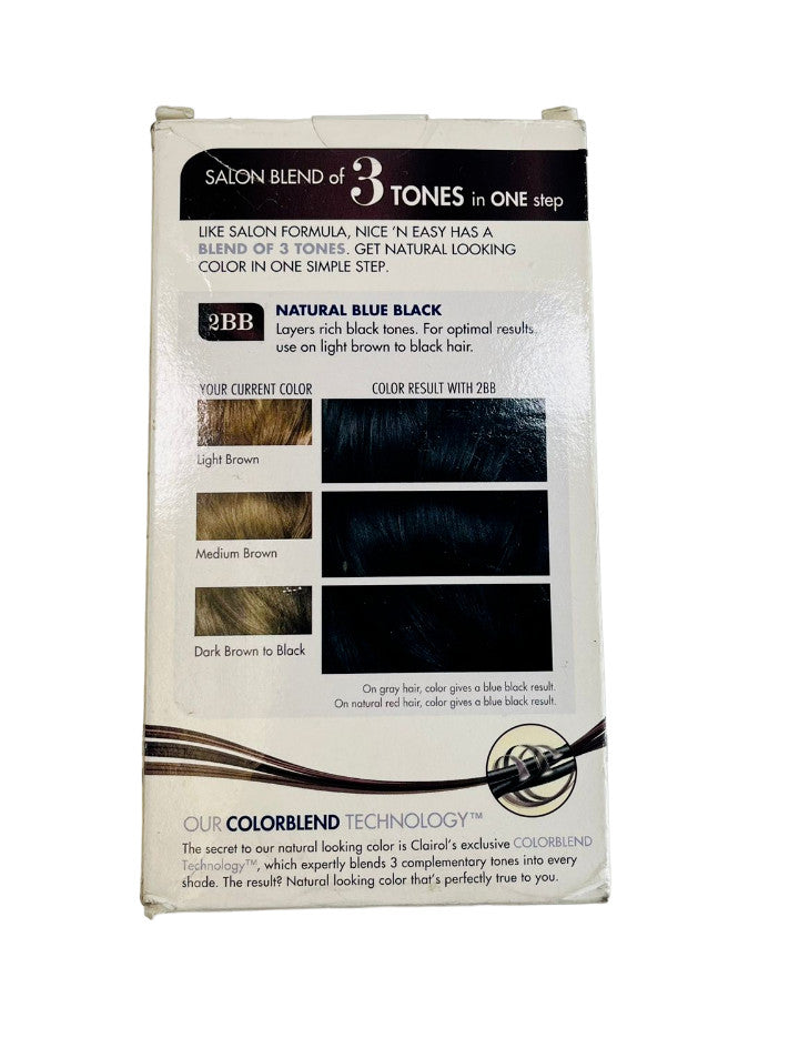 Nice N Easy Permanent Hair Color - Natural Blue Black 2BB