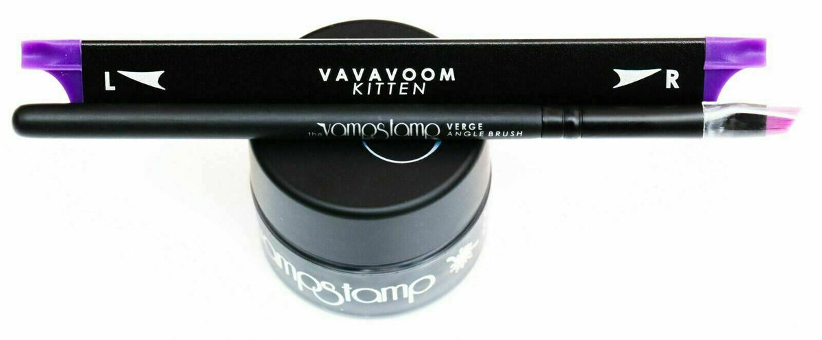 Eyeliner Stamp Kit - Winged Liner Stamp & Brush Set for Perfect Cat Eye