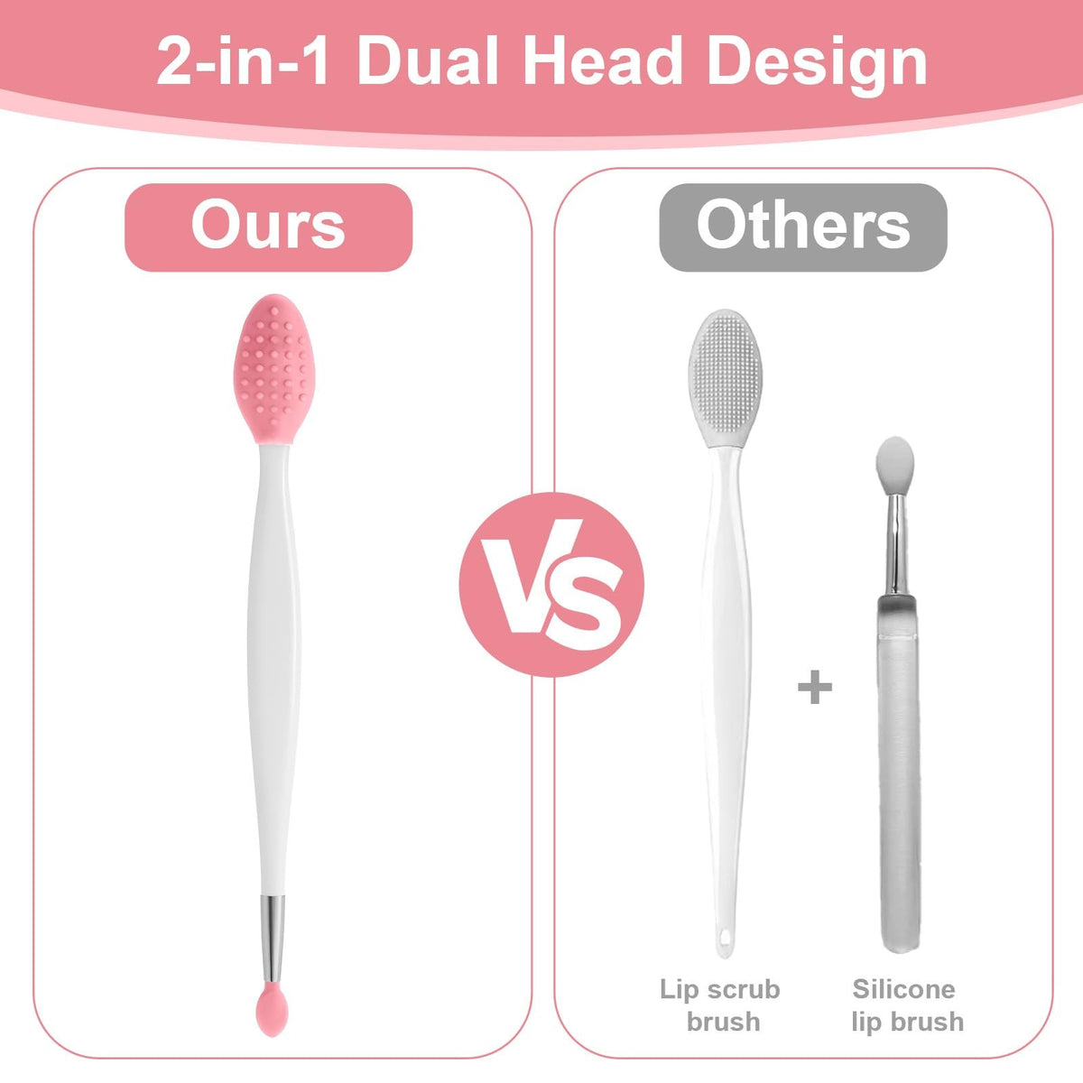 10 Pcs Lip Scrub Brush Set - Silicone Exfoliating & Applicator Tools in Multiple Colors