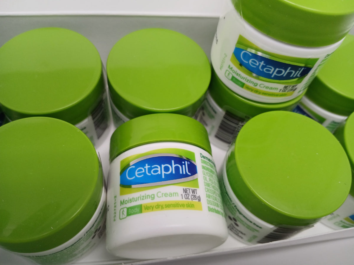 Cetaphil Moisturizing Cream, 12 Pack | 1 oz Travel Size For Dry,