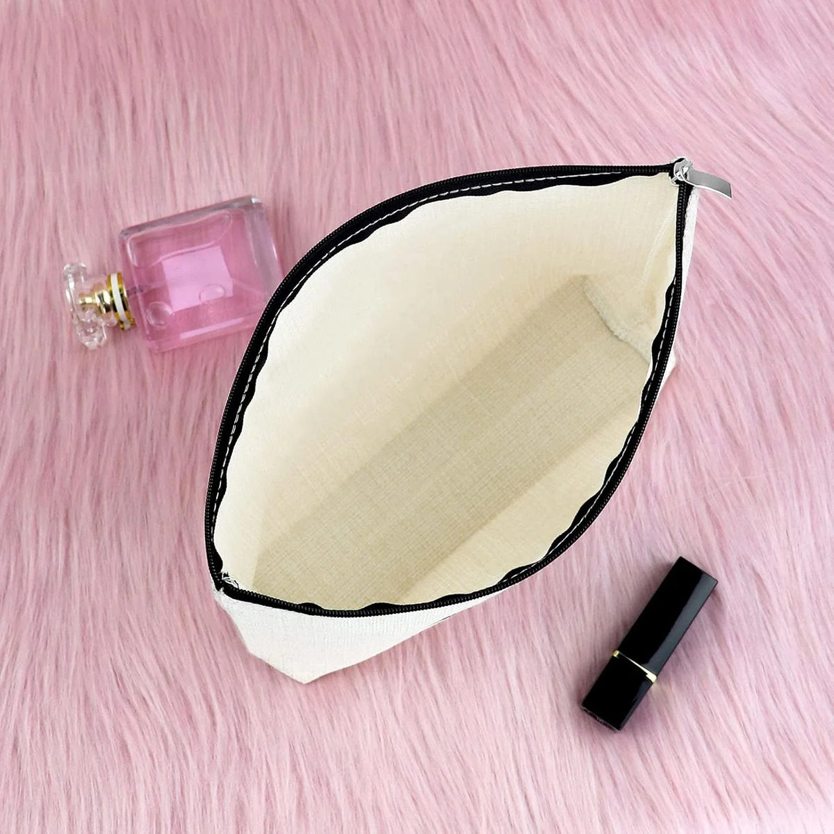 Beach Travel Makeup Bag for Women - Vacation Themed Cosmetic Organizer