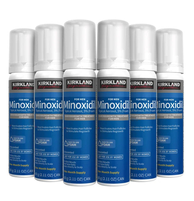 Minoxidil 5% Foam Hair Regrowth Treatment - 6 Month Supply