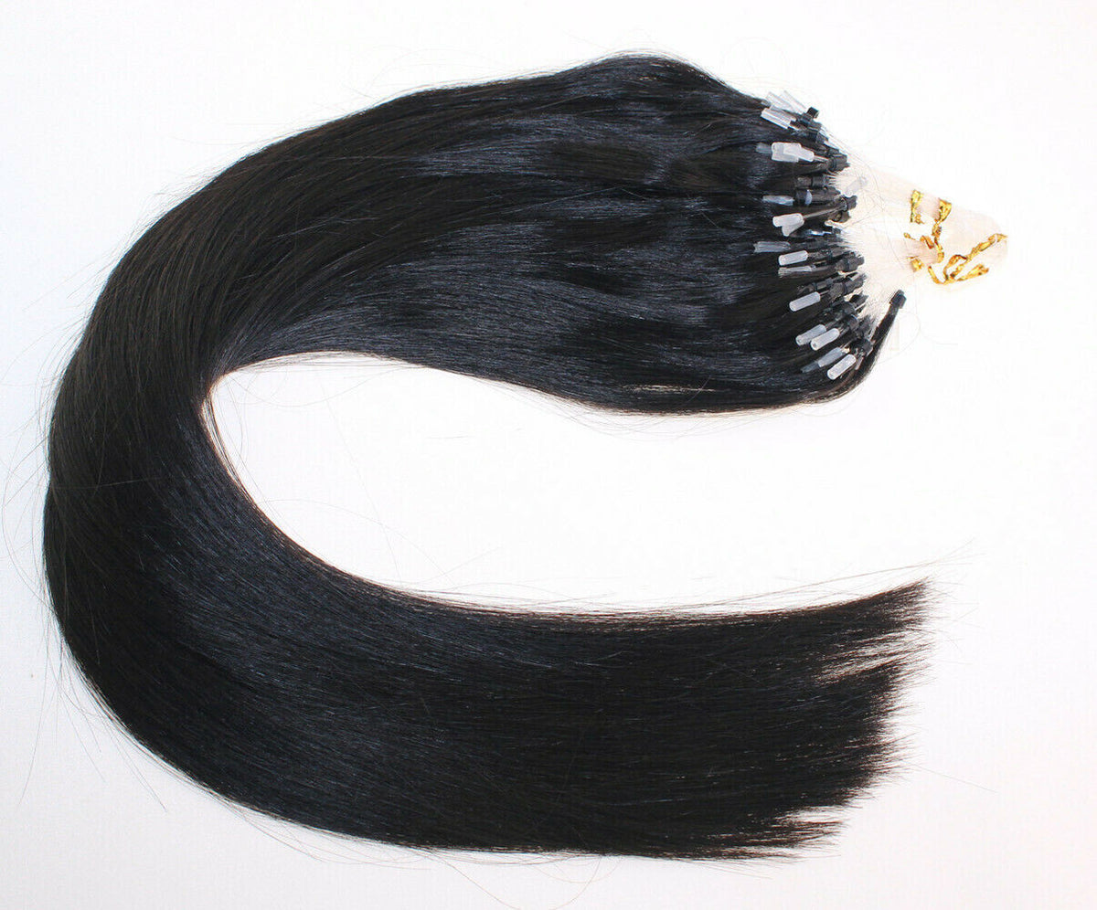Micro Loop Hair Extensions - Real Human Hair Beads & Link Remy Russian Hair