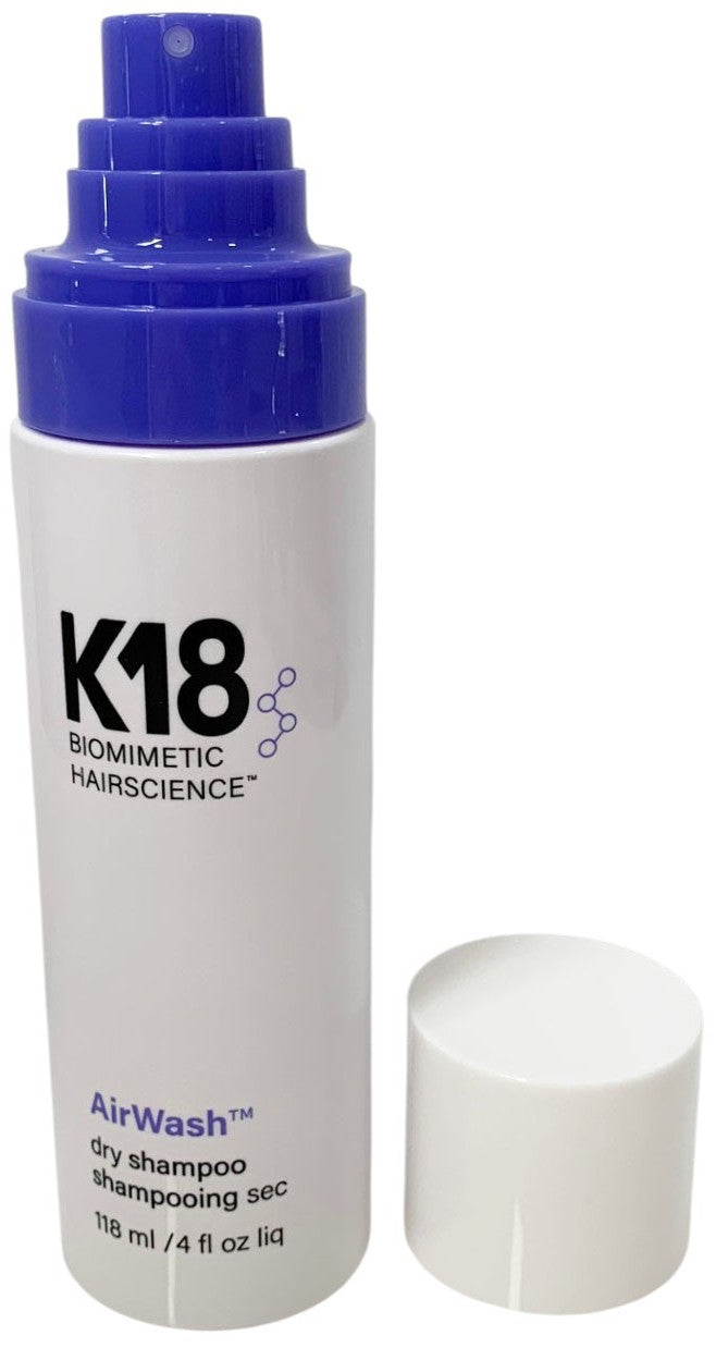 K18 AirWash Dry Shampoo - 118 ml Refreshes Hair, Absorbs Oil & Odor