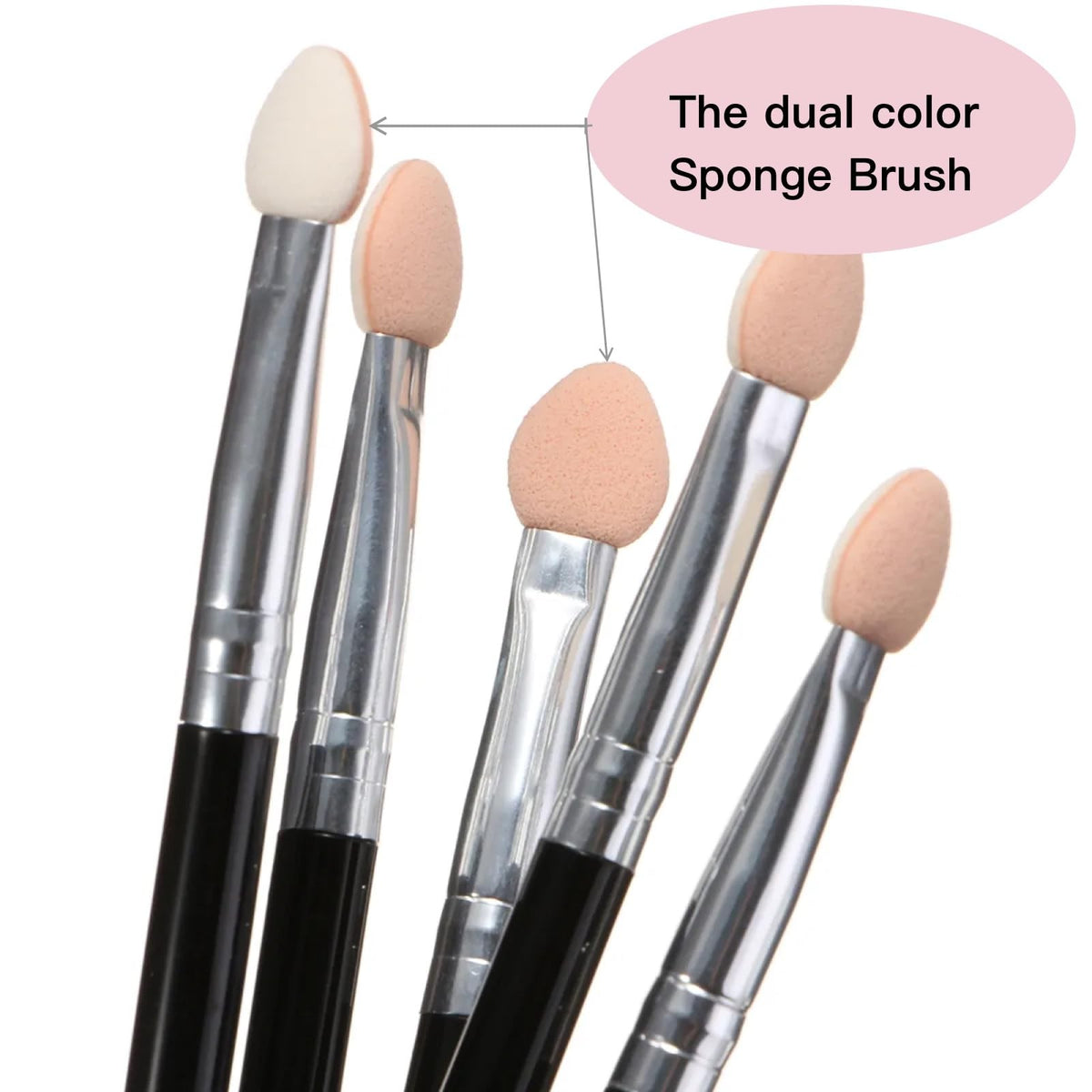 20 Pcs Eyeshadow Makeup Brush Set with Eyebrow Applicators - Gold