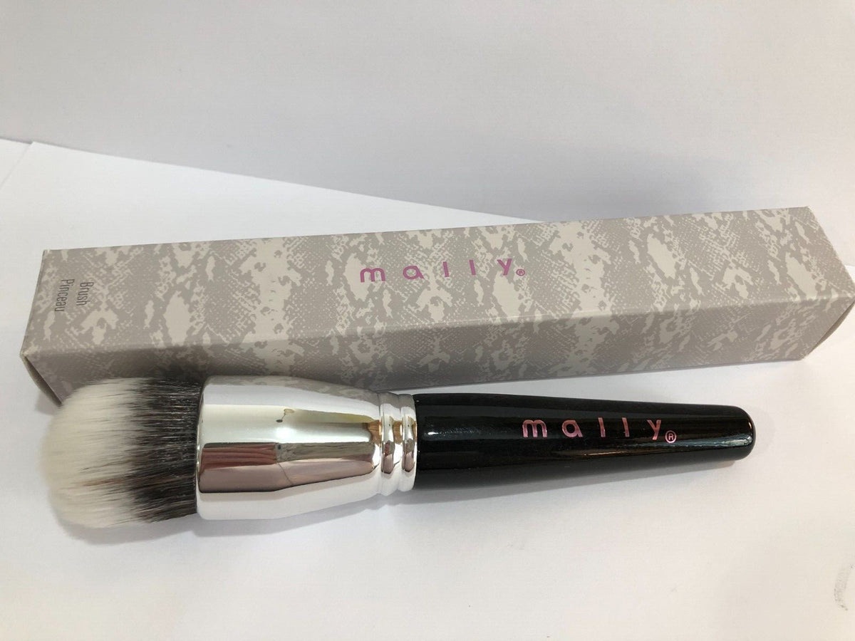 Makeup Foundation Powder Brush 6 Inch Black Silver Lot of 6