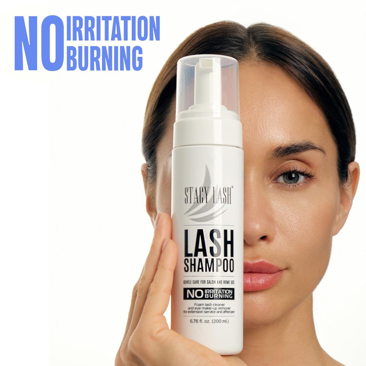 Eyelash Extension Shampoo Foaming Cleanser for Natural Lashes 200ml