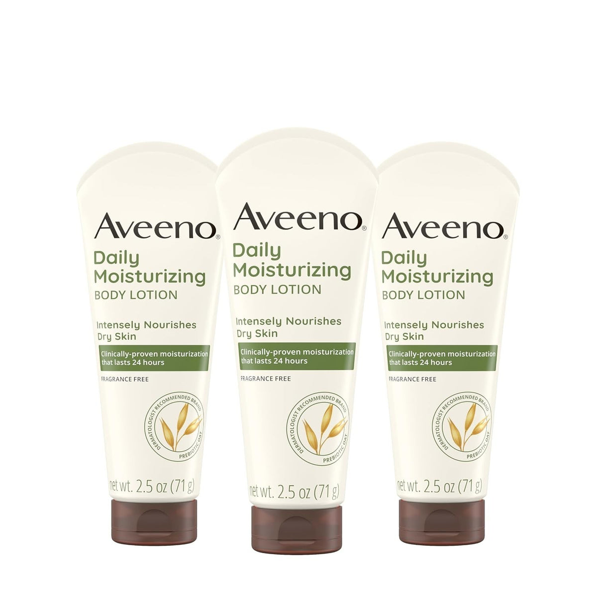 Gentle Hydrating Body Lotion - Fragrance-Free, 2.5 oz 3 Pack for Dry