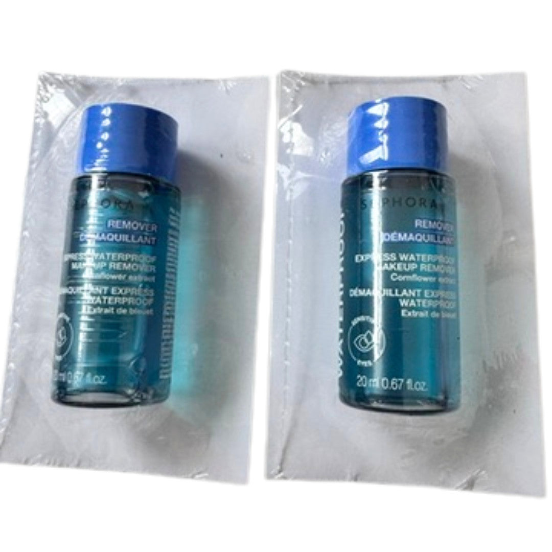 Waterproof Makeup Remover Duo - Gentle, Fast-Acting Eye & Face Cleanser