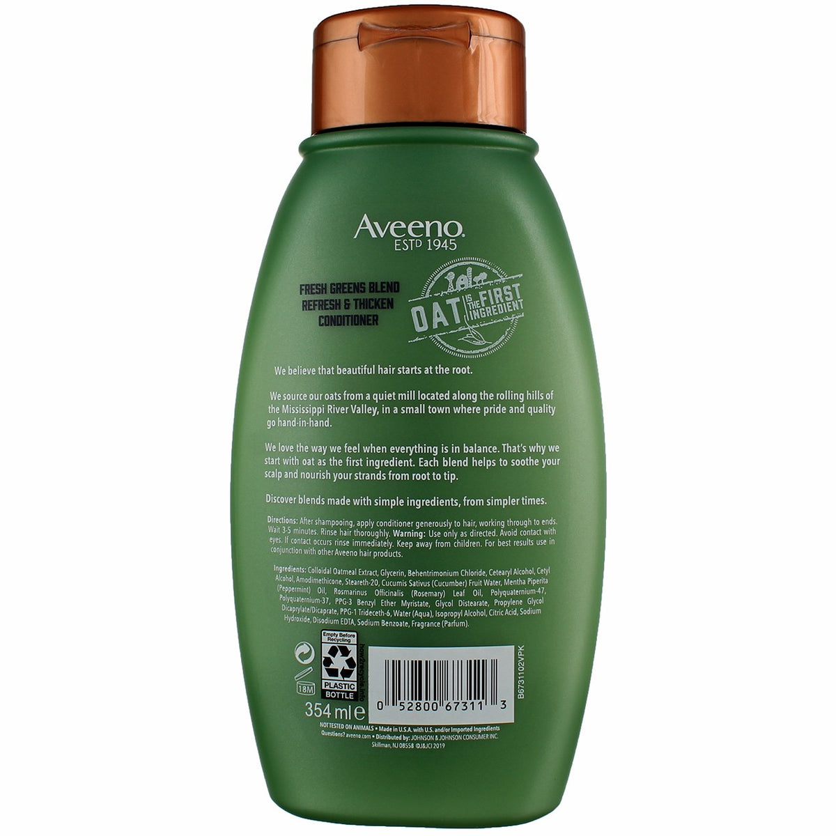 Aveeno Fresh Greens Blend Volumizing Conditioner for Fine Hair - 12 fl oz