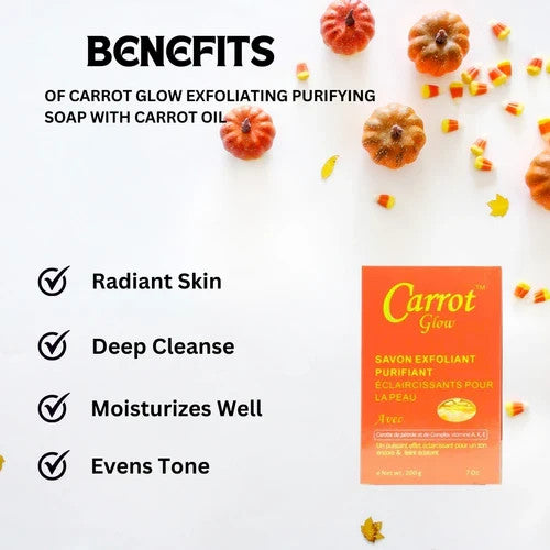 Carrot Glow Exfoliating Purifying Soap 7 oz