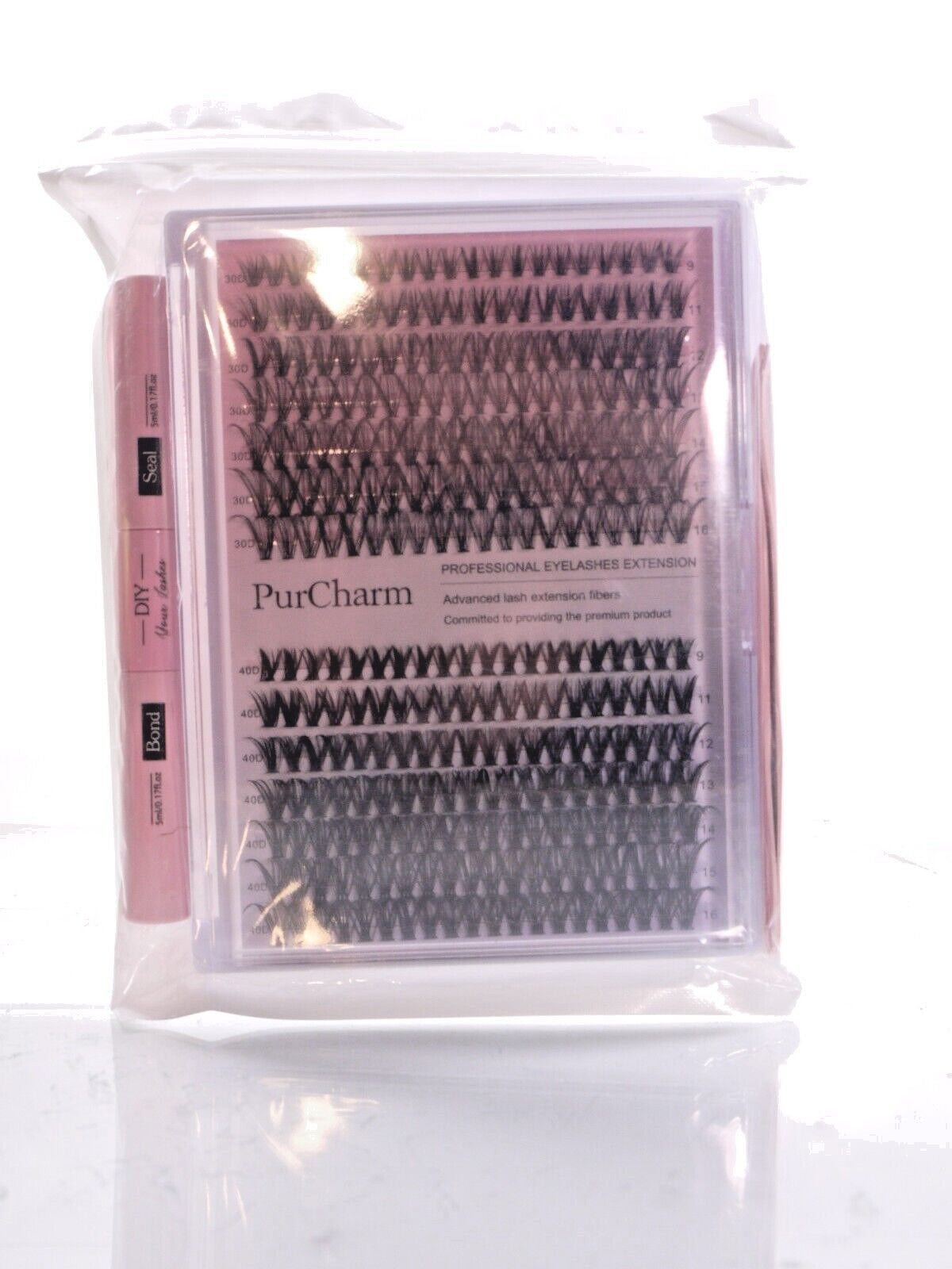 Lash Extension Kit 280Pcs with Lash Bond & Seal - Eyelash Extension Supplies