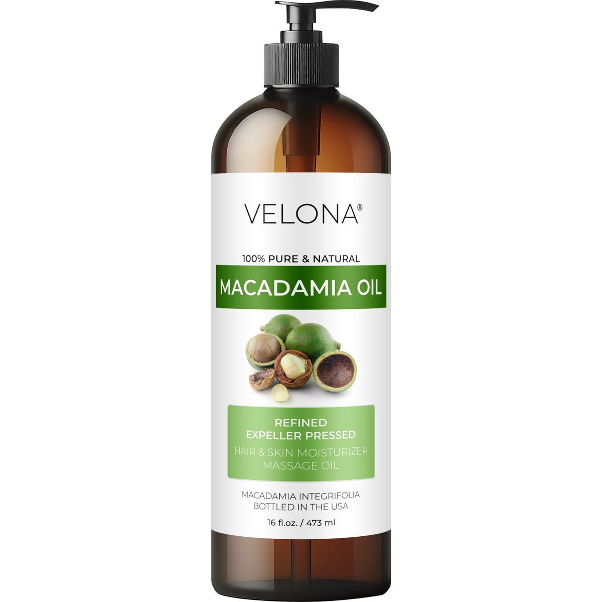 Pure Macadamia Nut Oil - 16 Fl Oz, Cooking, Skin & Hair Care