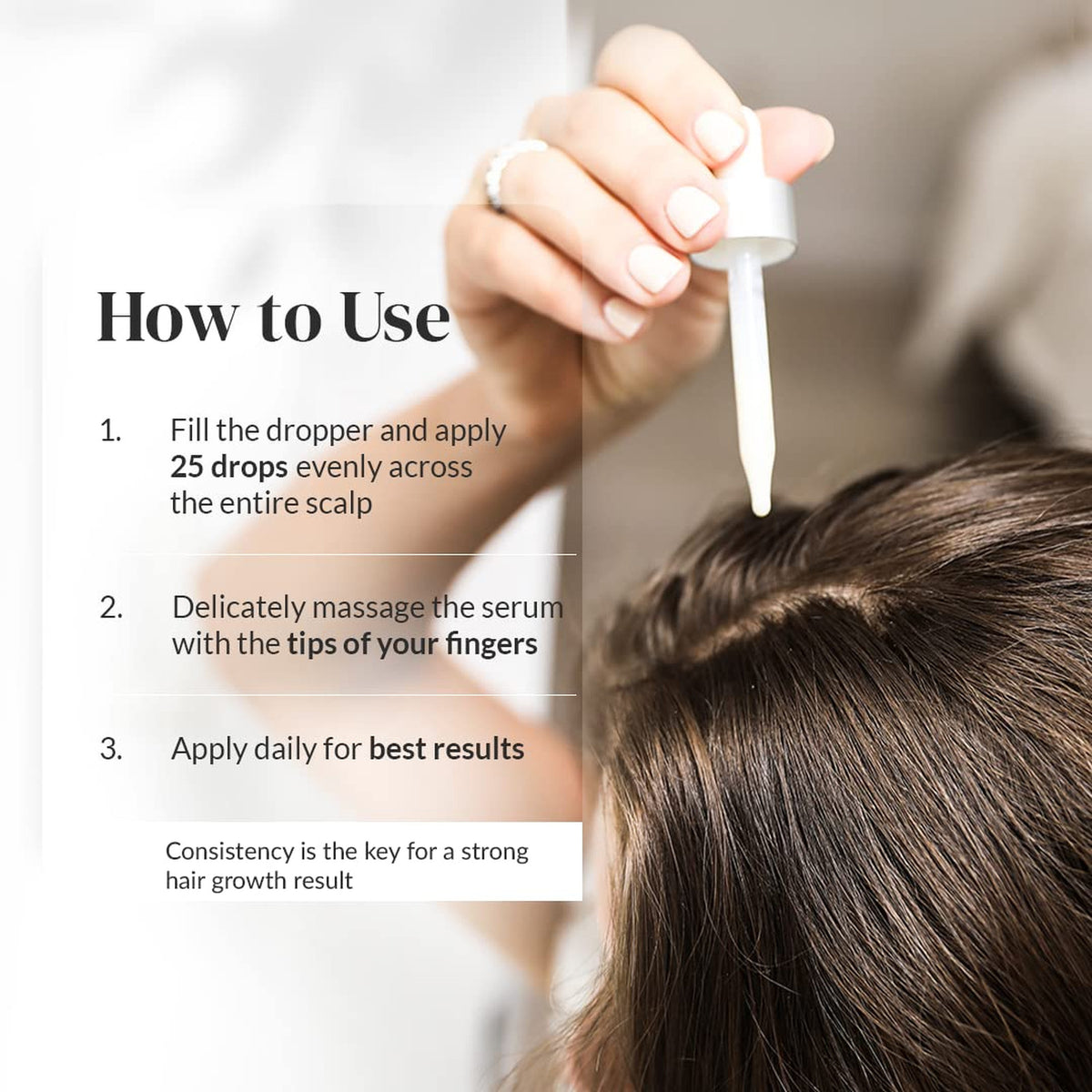 Hair Growth Serum with Castor Oil DHT Blocker for Women Thicker Fuller