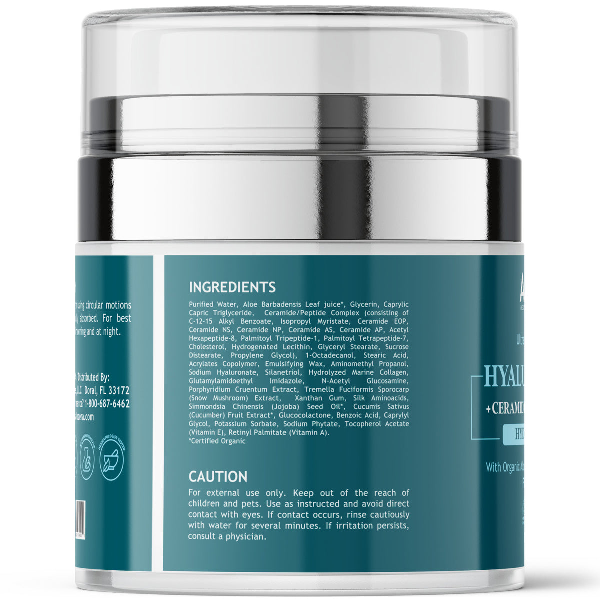 Hyaluronic Acid Face Cream - Anti-Aging Moisturizer, 1.7 oz