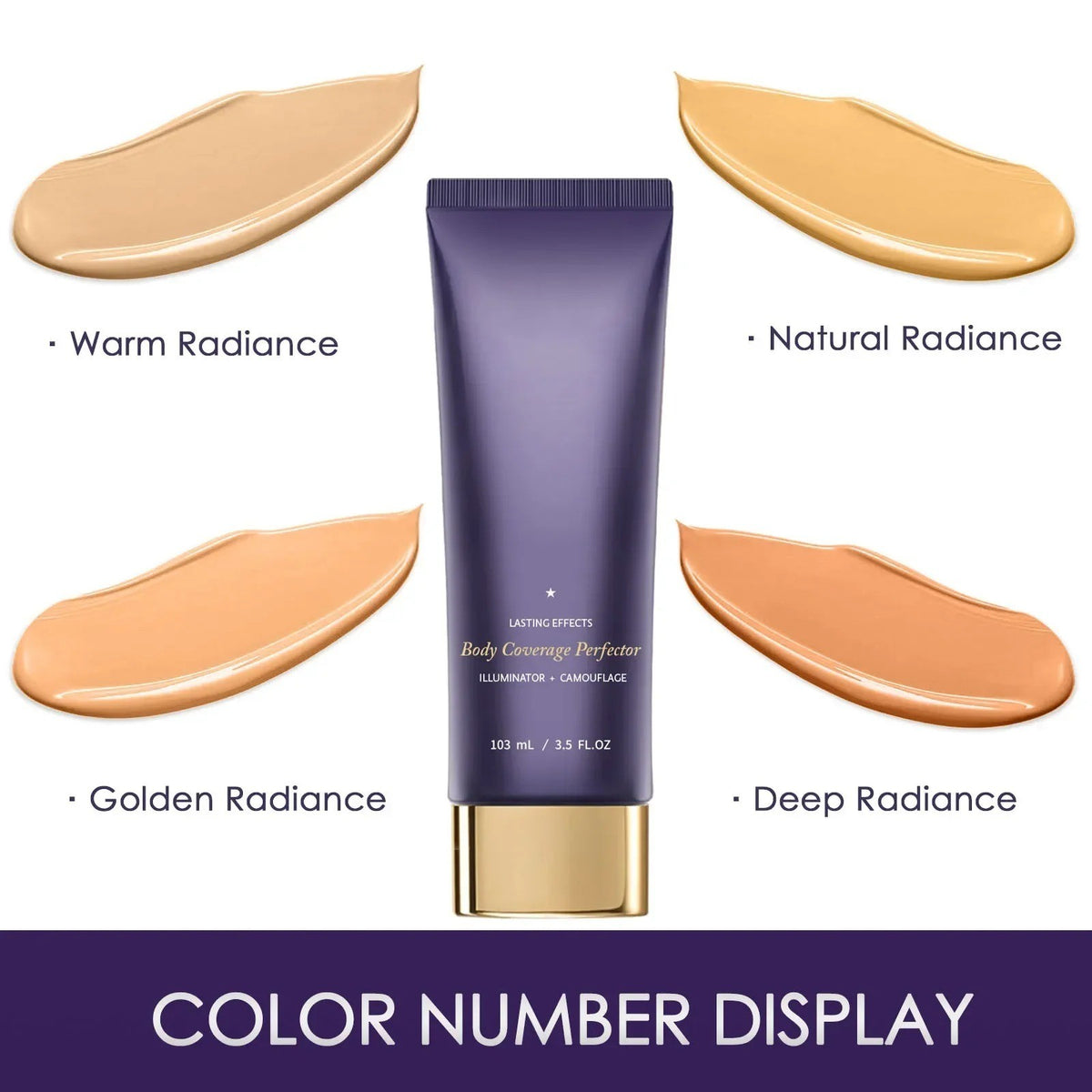 Full Coverage Waterproof Body Foundation Concealer 103ml | 4 Shades