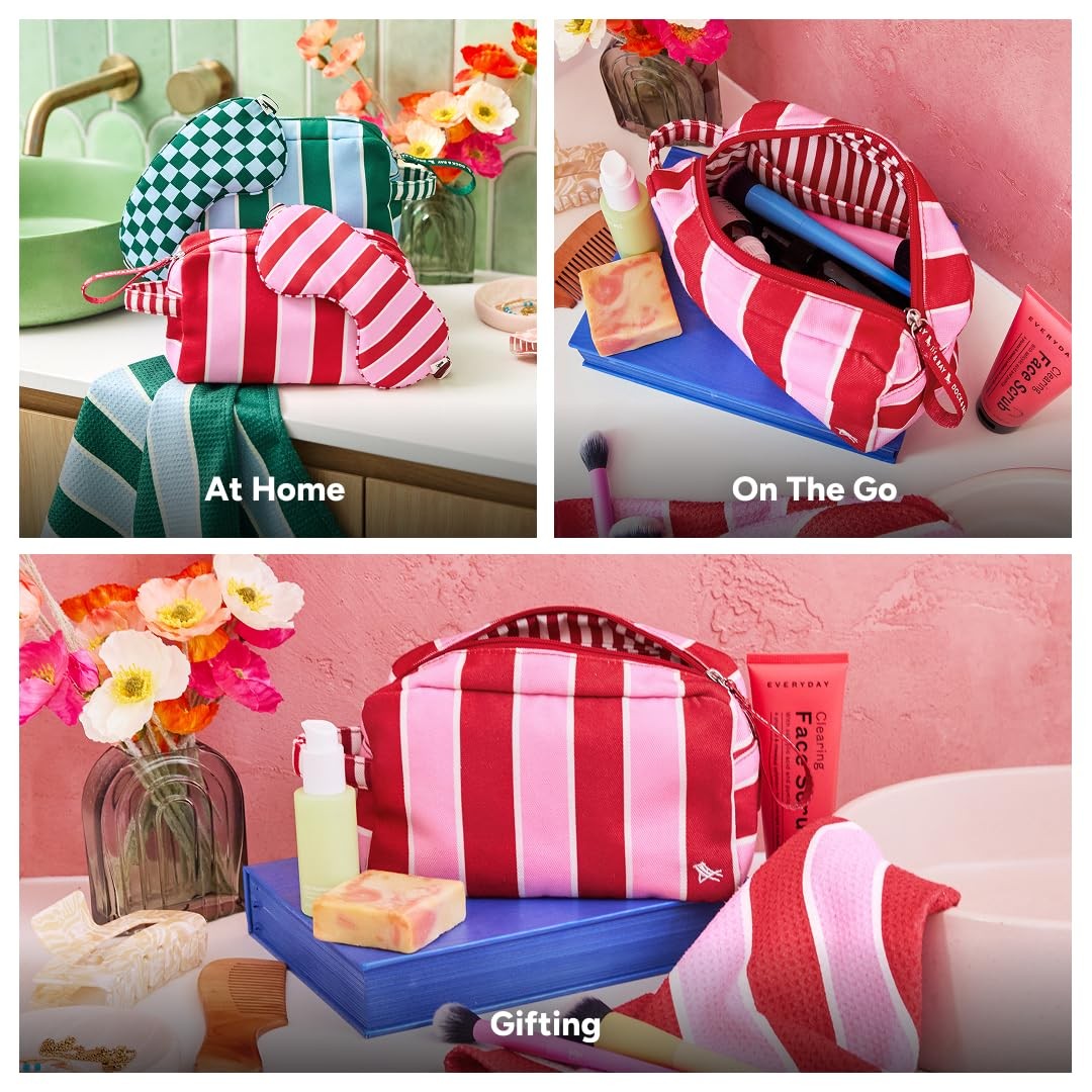 Large Travel Toiletry Bag with Recycled Materials and Hard-Wearing Design