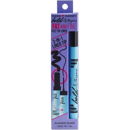 3 Pack Felt Tip Eyeliner Pen - Long Lasting Black, Precise Winged Looks
