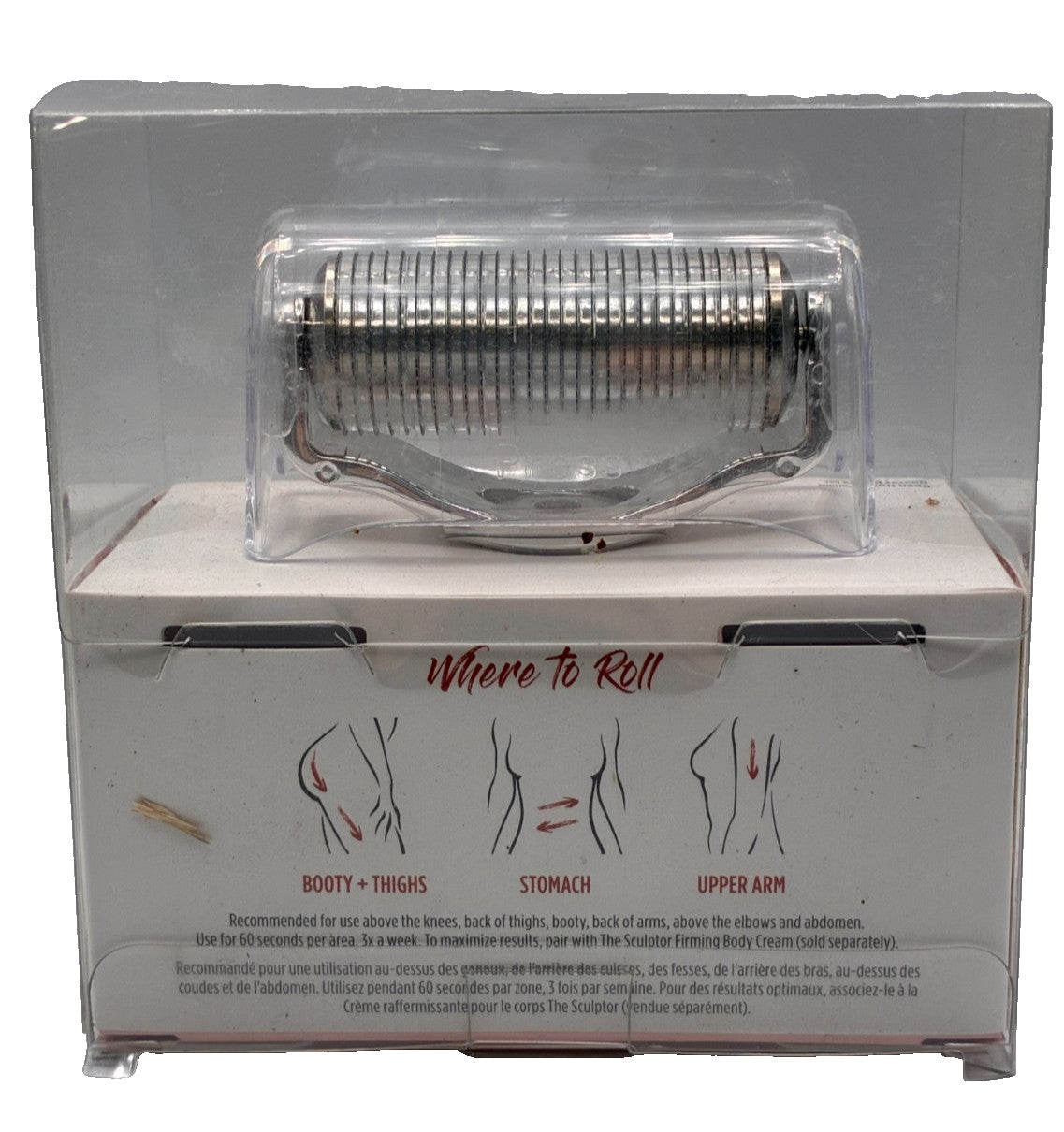 BeautyBio Glopro Body Microtip Attachment Head - Silver, Brand New