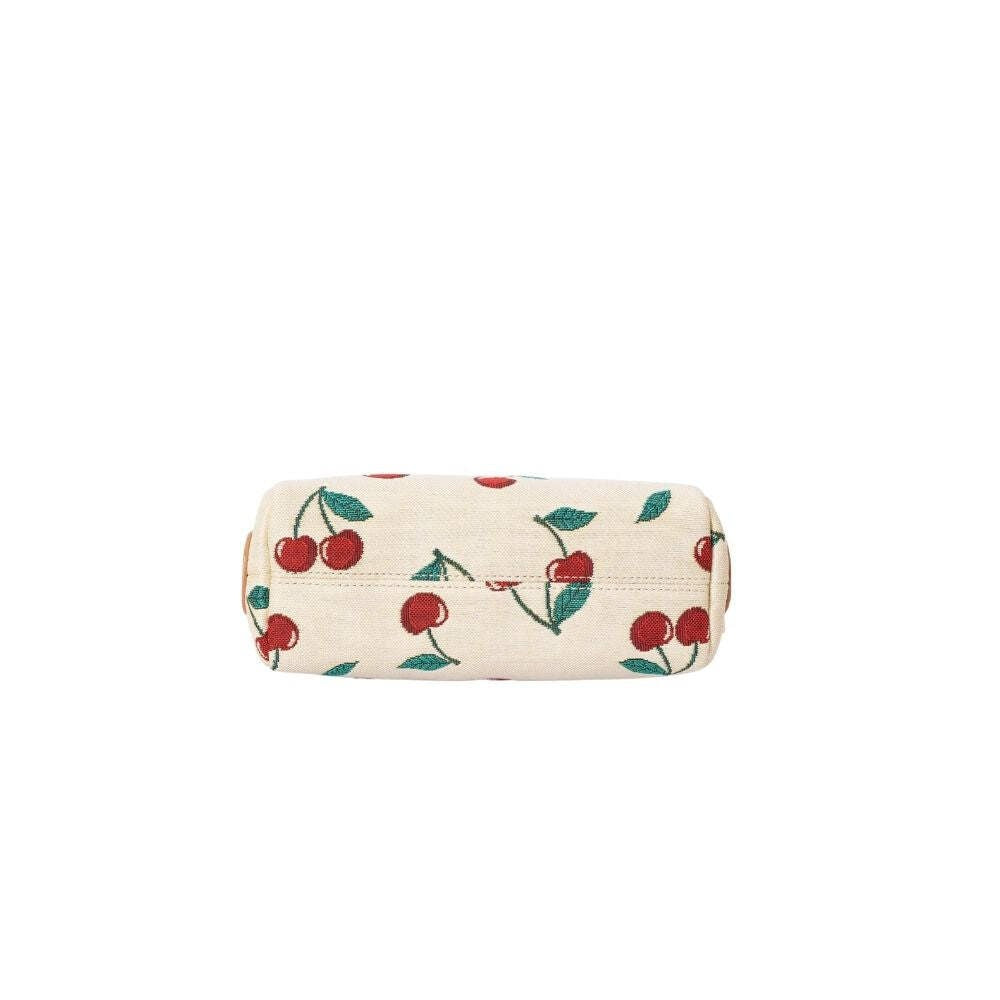 Cherry Cream Beauty Bag - Travel Cosmetic & Toiletry Organizer