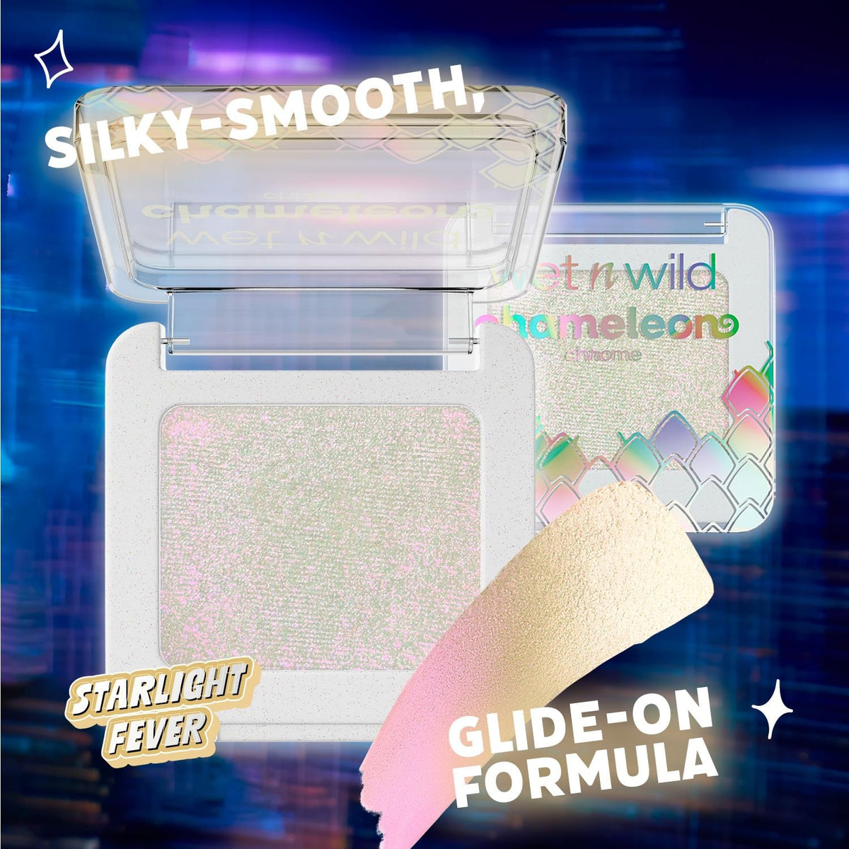 Chameleon Chrome Eyeshadow - Multi-Dimensional, Light-Shifting, Cruelty-Free, 0.04 Oz