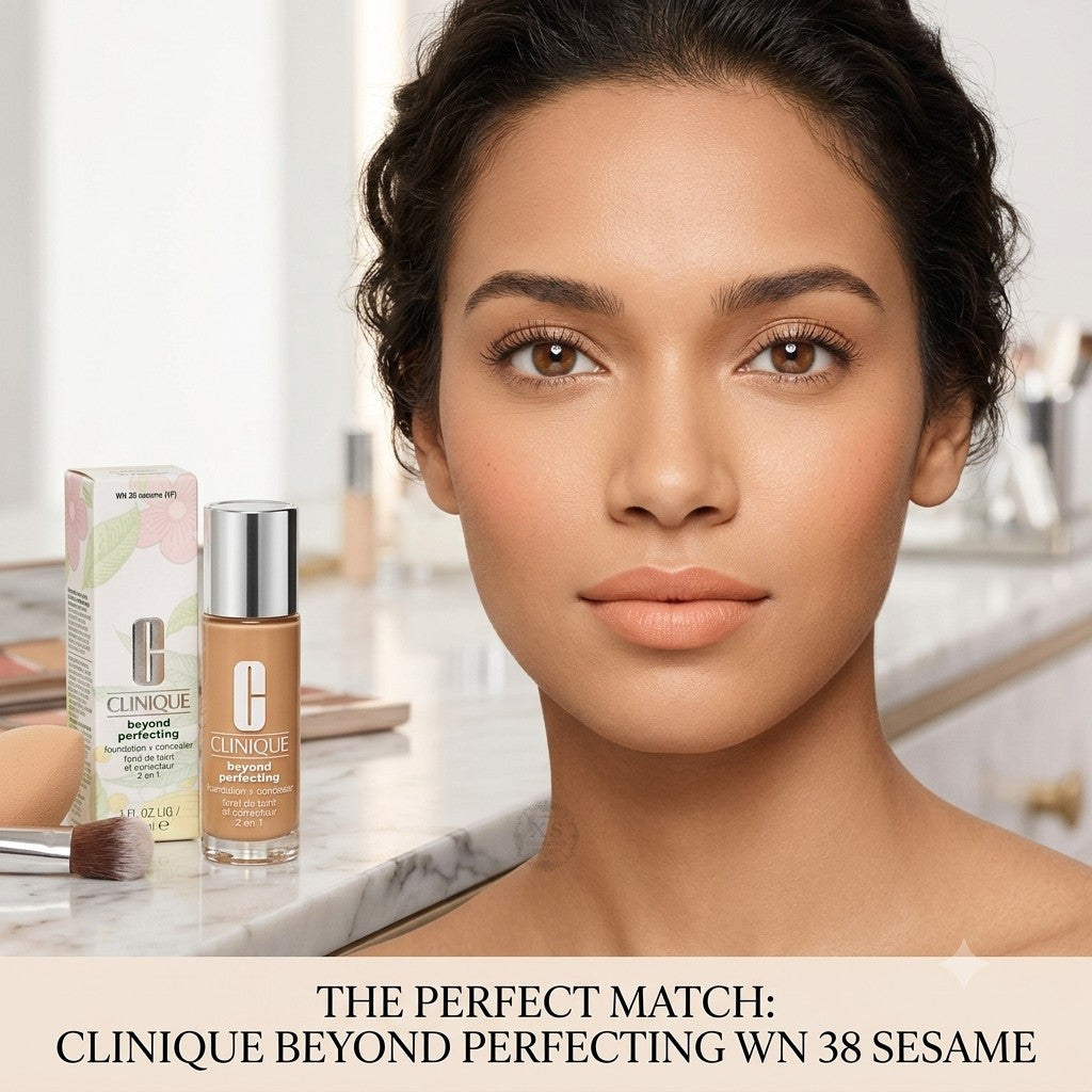 Clinique Beyond Perfecting Foundation and Concealer 1 oz 30 ml Sesame Shade
