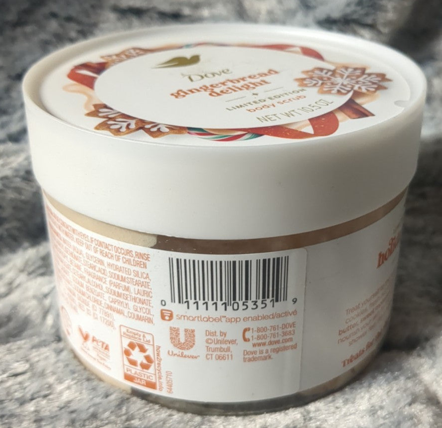 [2]Dove Body Scrub Gingerbread Delight Limited Edition 15 oz Holiday