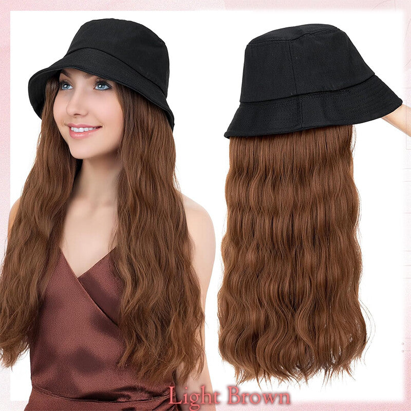 Adjustable Baseball Cap Wig with Hair Piece - Short Long Synthetic Hair