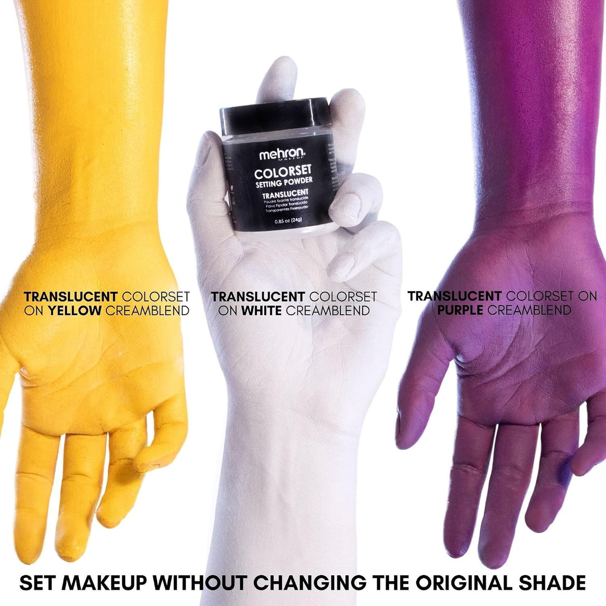 Translucent Setting Powder for Face & Body Makeup - Cosplay, Face Paint, Long-Lasting Finish