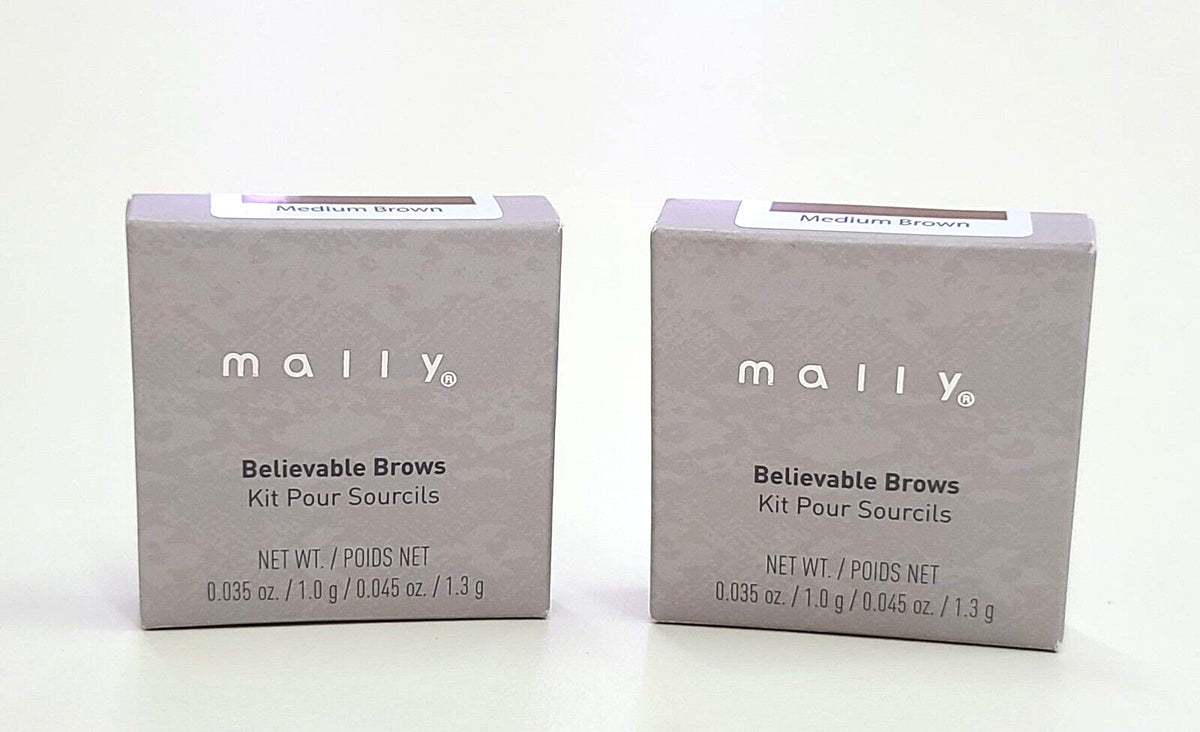 Eyebrow Powder and Wax Duo - Medium Brown, Pack of 2