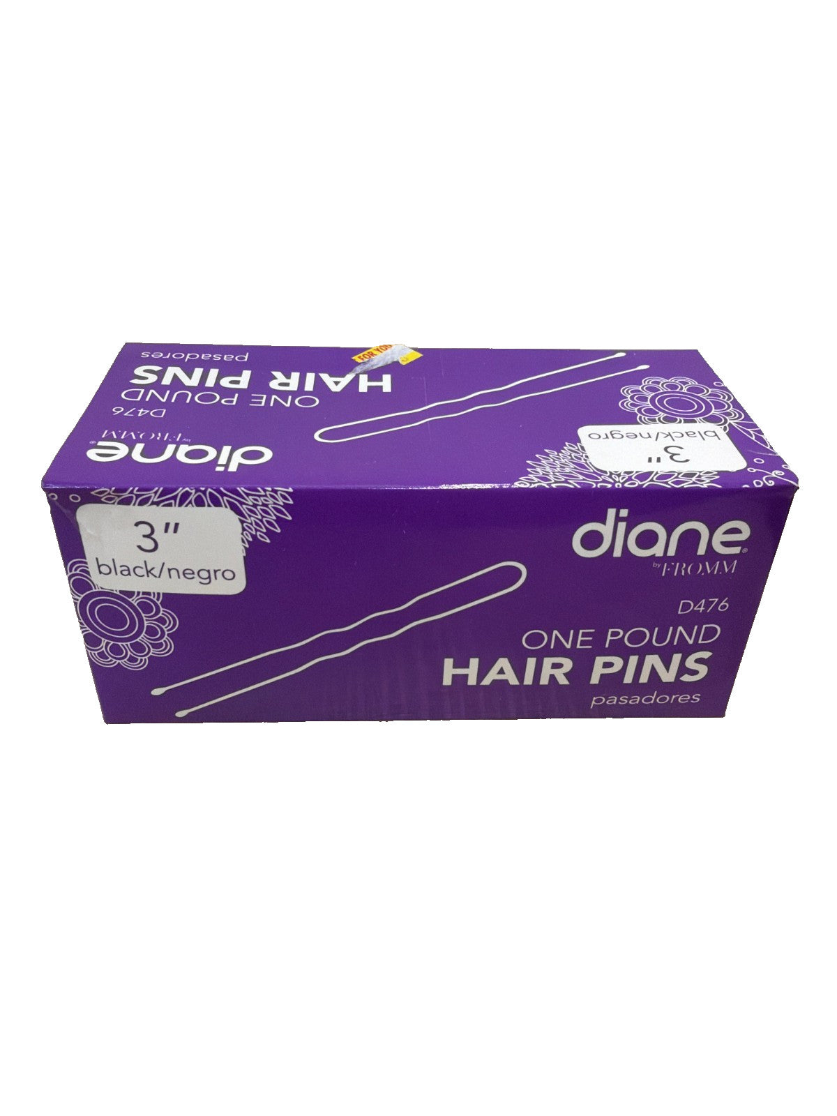 Diane #476, Hair Pins, 3" Black, 1 lb.