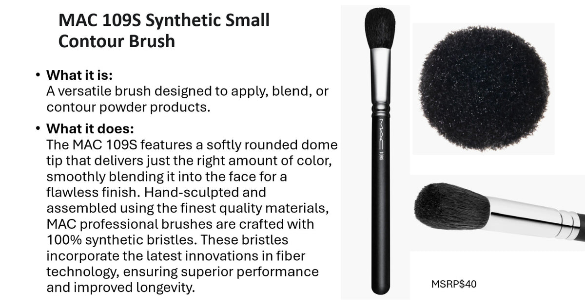 Mac 109 Small Contour Brush - 100% Authentic