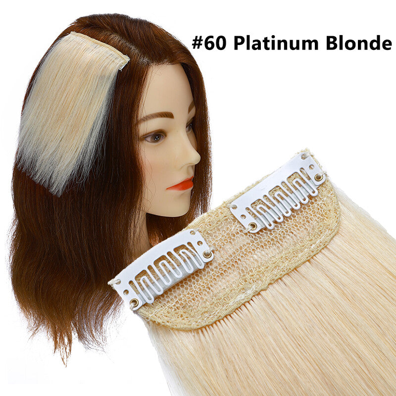Mini Clip-In Remy Human Hair Extensions, Short Hair Piece, Easy Application