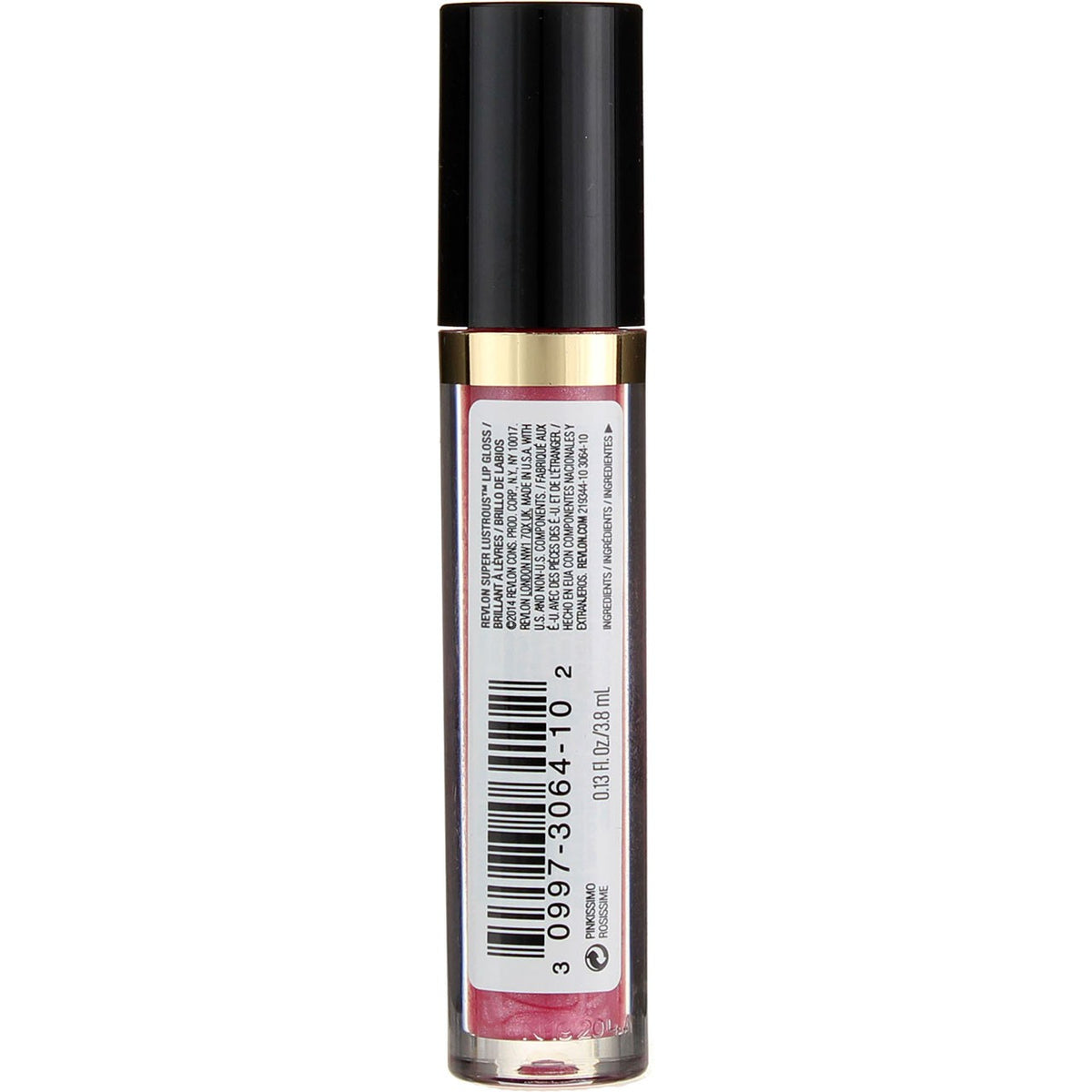 Revlon Lip Gloss Pinkissima 210 - Hydrating, Non-Sticky, Silky Shine, 3 Pack