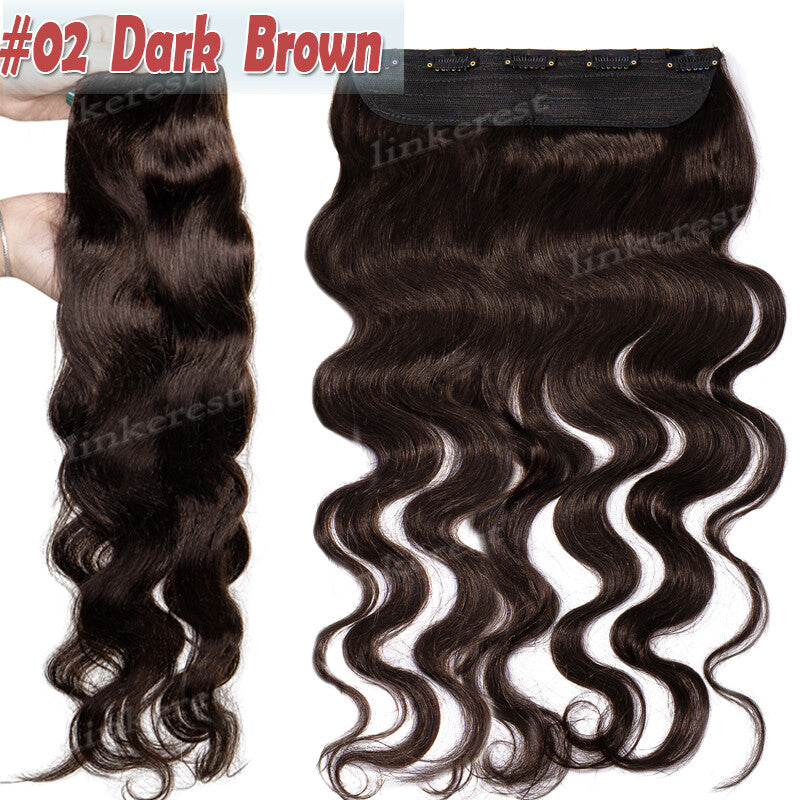 Remy Human Hair Extensions Clip-In Full Head Blonde 8-24 Inches