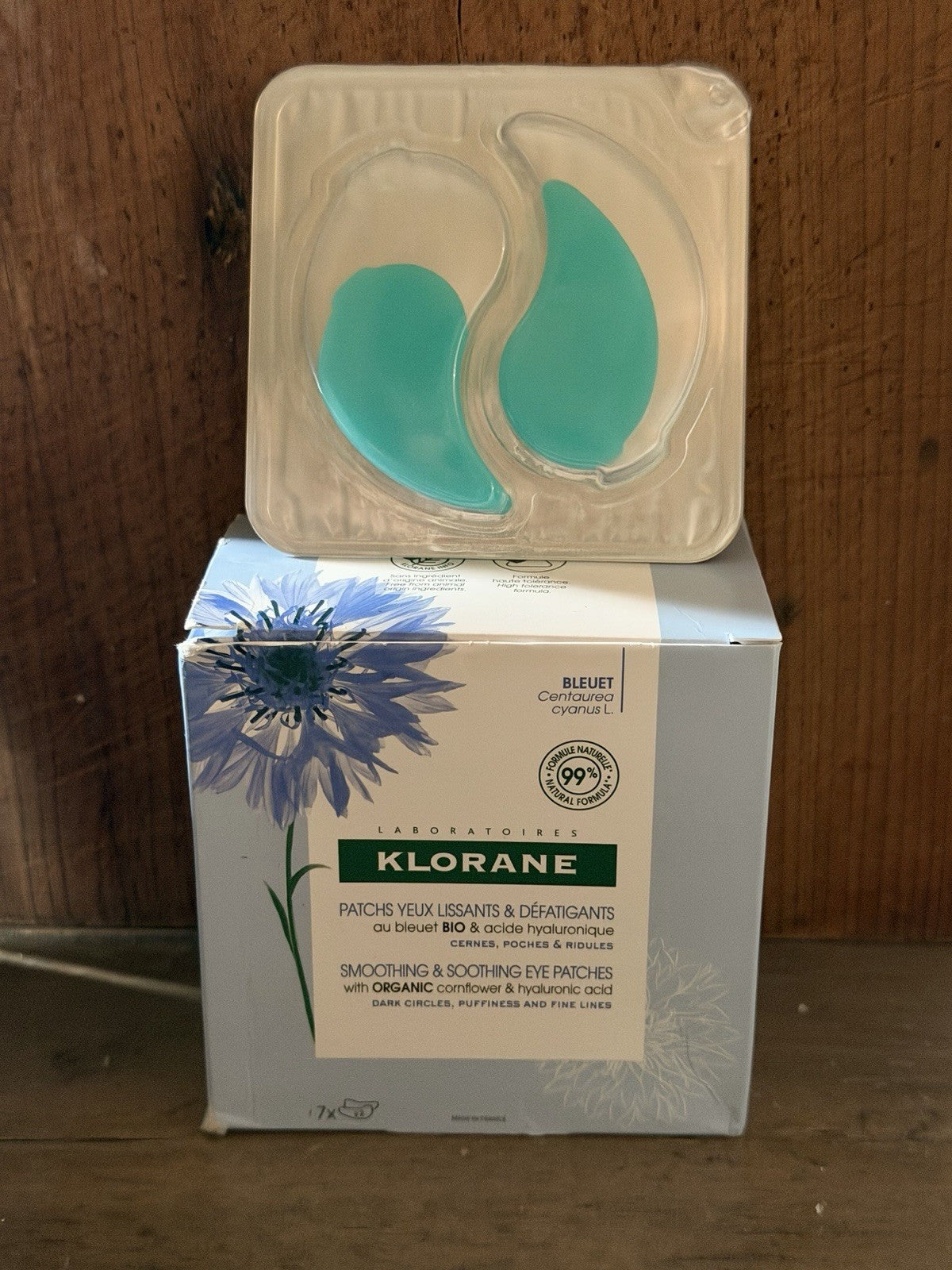 Klorane Smoothing & Soothing Eye Patches Set - 7 Pairs, New Boxed