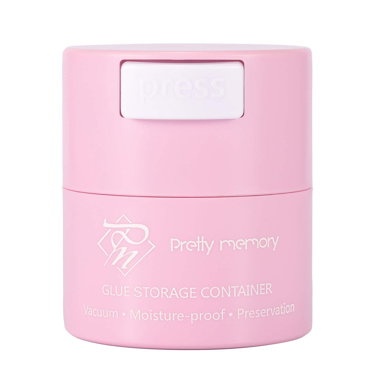 Eyelash Extension Glue Storage Container Airtight Lash Adhesive Jar Pink