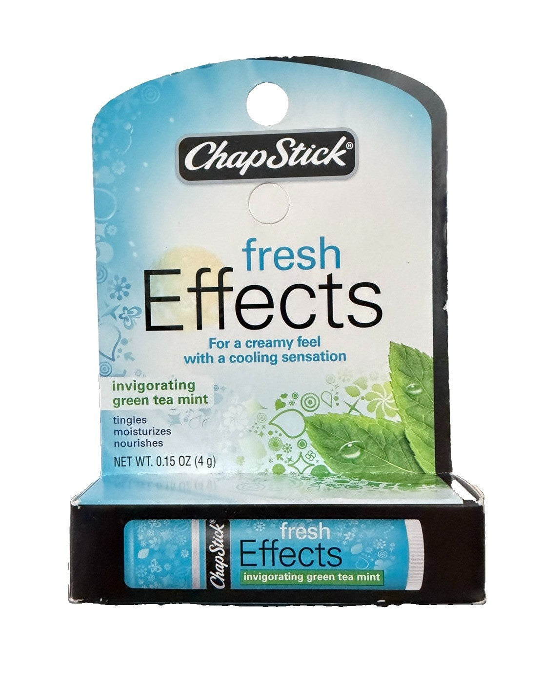 Chapstick Fresh Effects Green Tea Mint Lip Balm 0.15oz Sealed RARE HTF