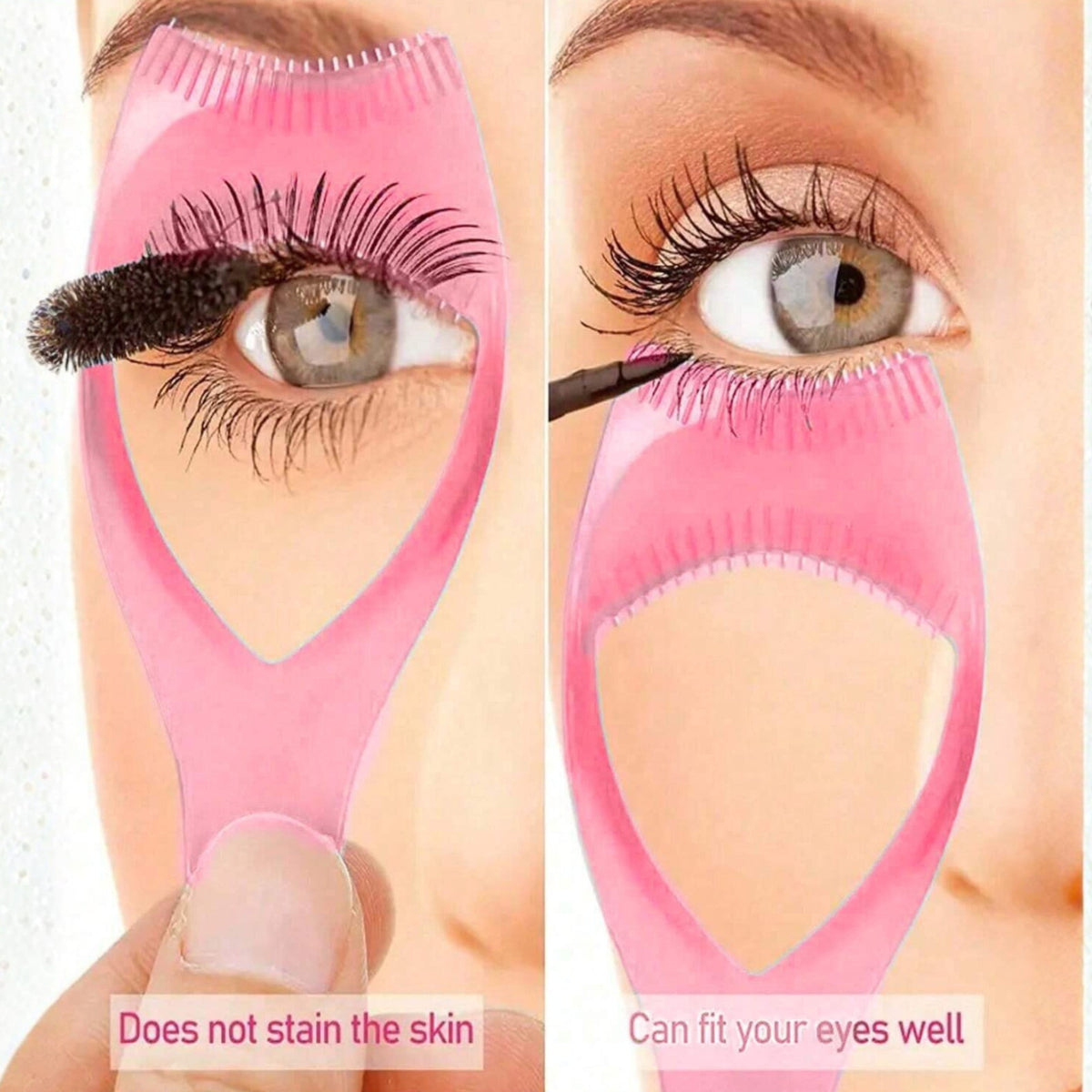 Mascara Shield & Lash Comb Set - Eyelash Application & Makeup Tools